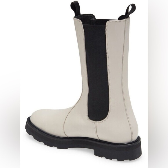 LITA BY CIARA Thrive Tall Chelsea Boot PLATFORM LEATHER OFF WHITE Sz 36/US6 - Picture 2 of 10
